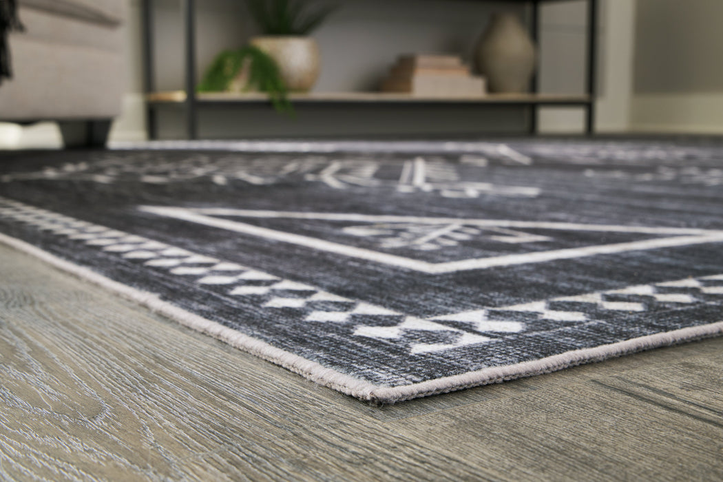 Arloman Black/Cream/Gray 5' x 7' Rug - R405932 - Vega Furniture