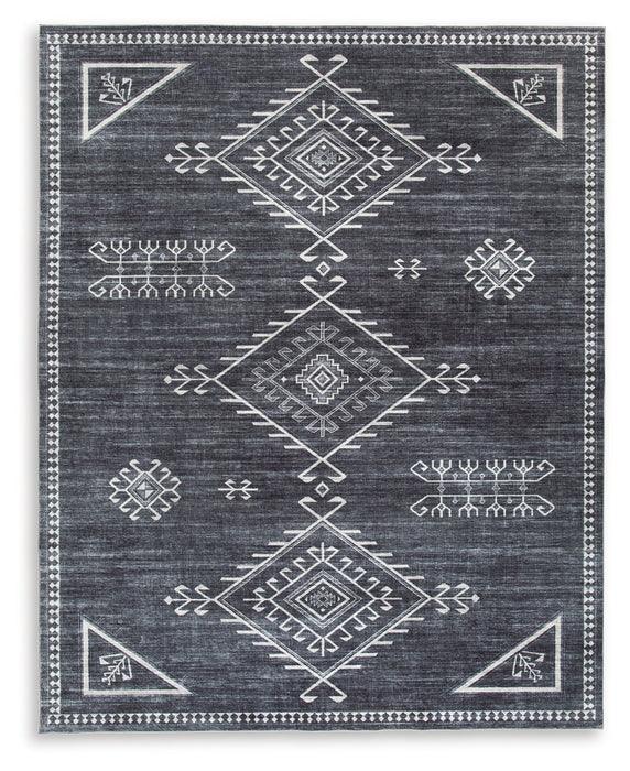 Arloman Black/Cream/Gray 7'5" x 9'6" Rug - R405931 - Vega Furniture