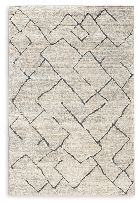 Ashbertly Gray/Cream Large Rug - R406001 - Vega Furniture