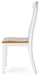 Ashbryn White/Natural Dining Chair, Set of 2 - D844-01 - Vega Furniture