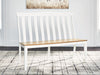 Ashbryn White/Natural Dining Double Chair - D844-08 - Vega Furniture