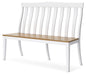 Ashbryn White/Natural Dining Double Chair - D844-08 - Vega Furniture
