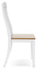 Ashbryn White/Natural Dining Double Chair - D844-08 - Vega Furniture