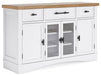 Ashbryn White/Natural Dining Server - D844-60 - Vega Furniture