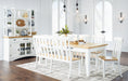 Ashbryn White/Natural Dining Table - D844-25 - Vega Furniture