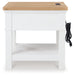 Ashbryn White/Natural End Table - T844-3 - Vega Furniture