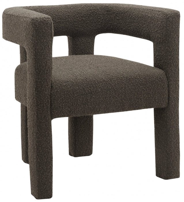 Athena Brown Boucle Fabric Accent | Dining Chair - 864Brown-C - Vega Furniture