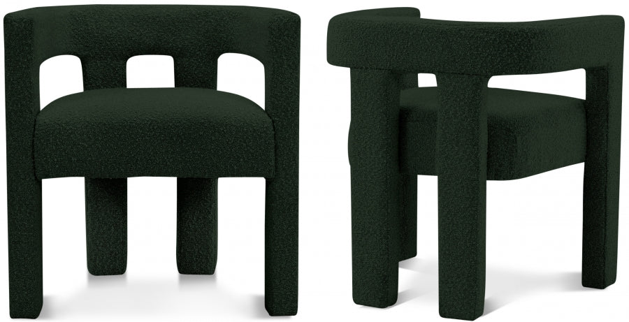 Athena Green Boucle Fabric Accent | Dining Chair - 864Green-C - Vega Furniture