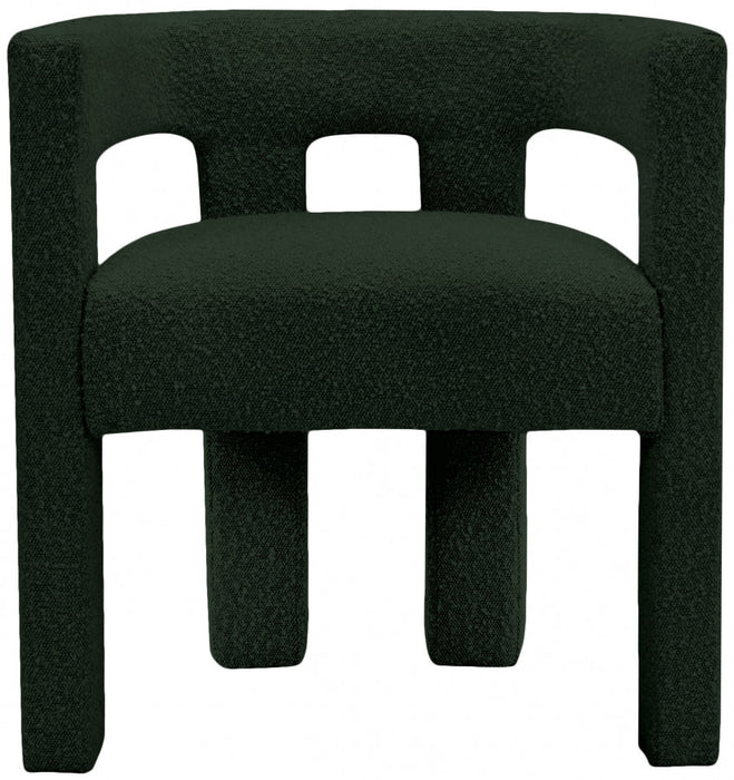 Athena Green Boucle Fabric Accent | Dining Chair - 864Green-C - Vega Furniture