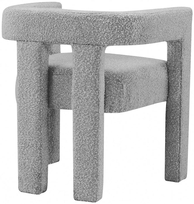 Athena Grey Boucle Fabric Accent | Dining Chair - 864Grey-C - Vega Furniture