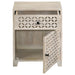August White Washed 1-Door Accent Cabinet - 953569 - Vega Furniture