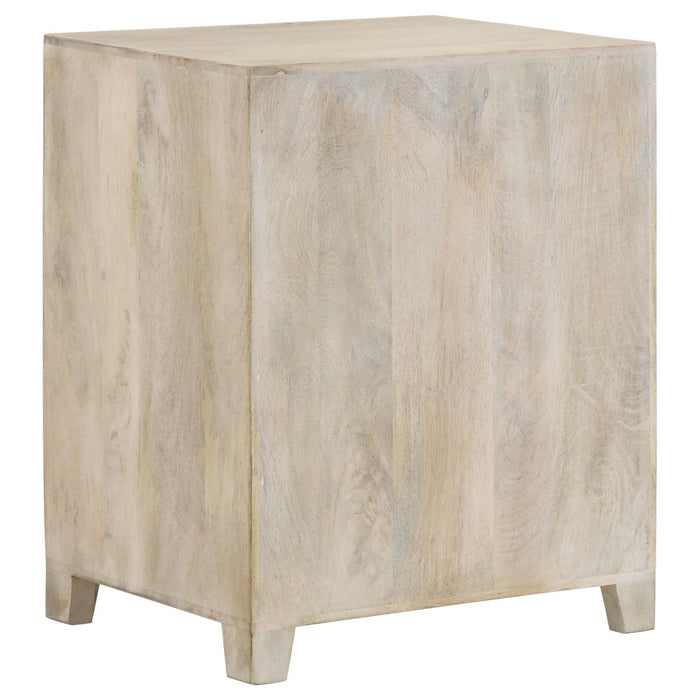 August White Washed 1-Door Accent Cabinet - 953569 - Vega Furniture