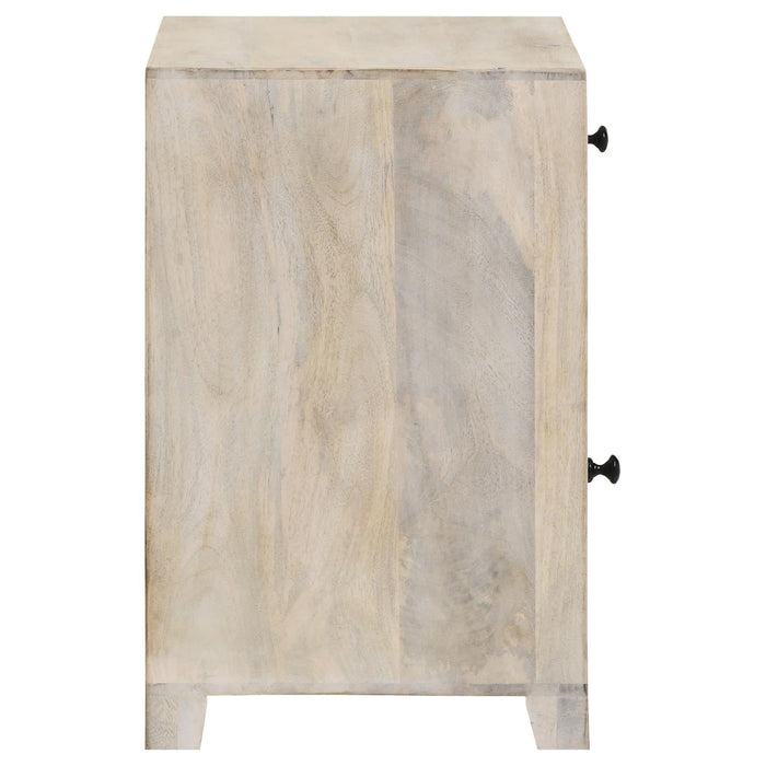 August White Washed 1-Door Accent Cabinet - 953569 - Vega Furniture