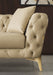 Aurora Beige Faux Leather Chair - 682Beige-C - Vega Furniture