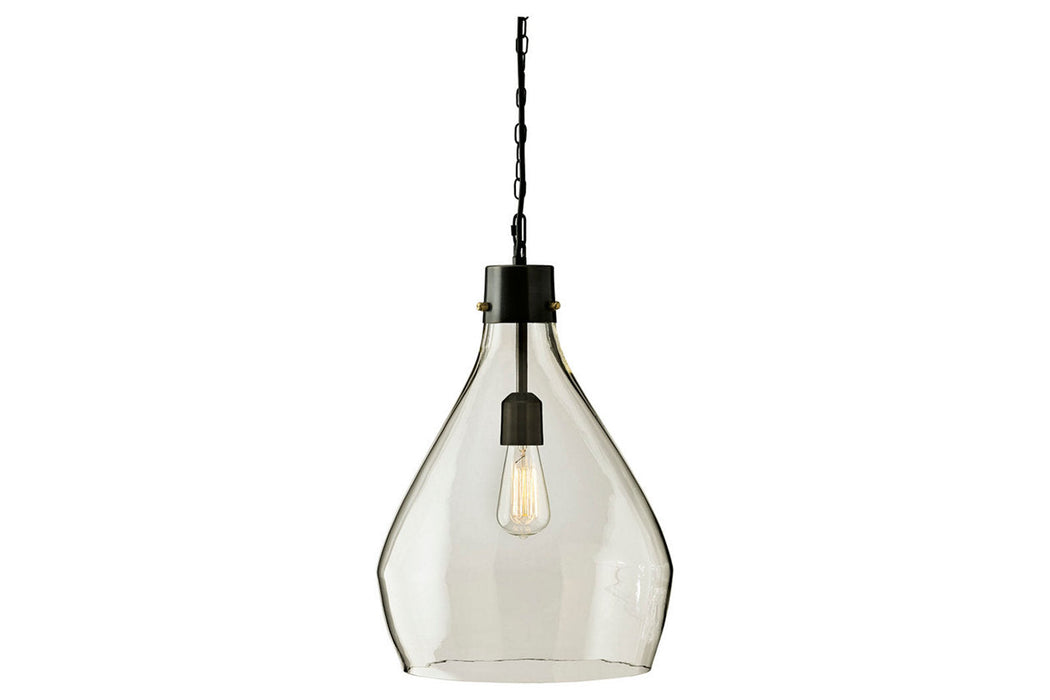 Avalbane Clear/Gray Pendant Light - L000468 - Vega Furniture