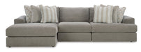 Avaliyah Ash 3-Piece LAF Chaise Sectional - SET | 5810316 | 5810346 | 5810365 - Vega Furniture