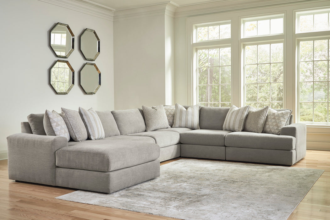 Avaliyah Ash 6-Piece LAF Chaise Sectional - SET | 5810316 | 5810346 | 5810346 | 5810346 | 5810377 | 5810365 - Vega Furniture