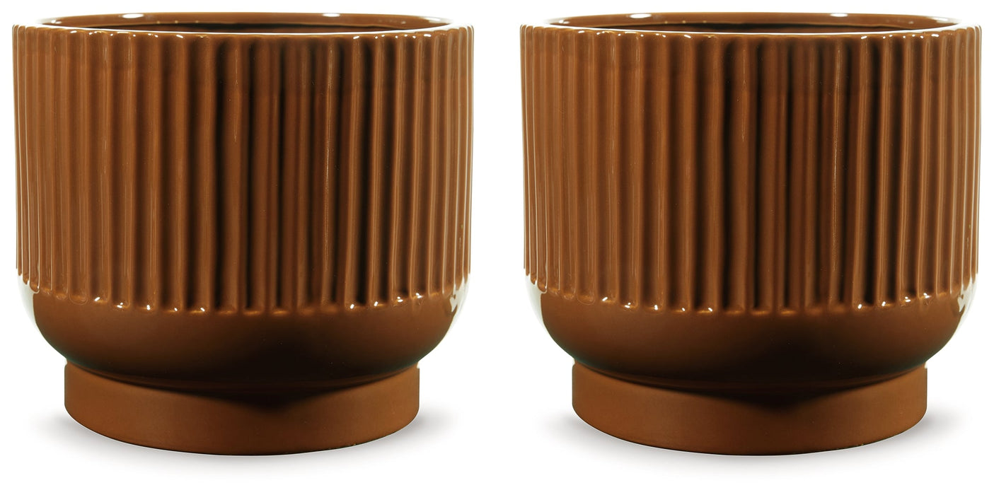 Avalyah Burnt Umber Vase (Set of 2) - A2900021 - Vega Furniture