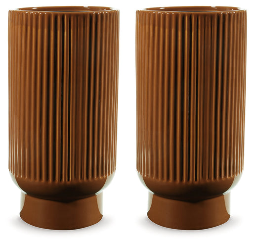 Avalyah Burnt Umber Vase (Set of 2) - A2900022 - Vega Furniture