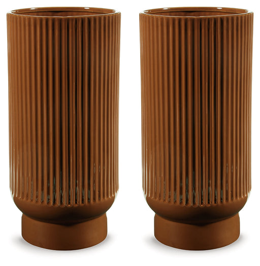 Avalyah Burnt Umber Vase (Set of 2) - A2900023 - Vega Furniture
