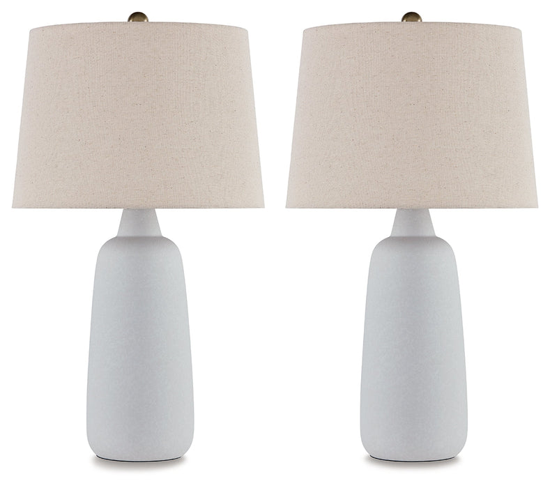 Avianic White Table Lamp, Set of 2 - L177964 - Vega Furniture