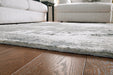 Aworley Gray/White Large Rug - R406161 - Vega Furniture