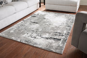 Aworley Gray/White Medium Rug - R406162 - Vega Furniture