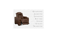 Backtrack Chocolate Power Recliner - U2800413 - Vega Furniture