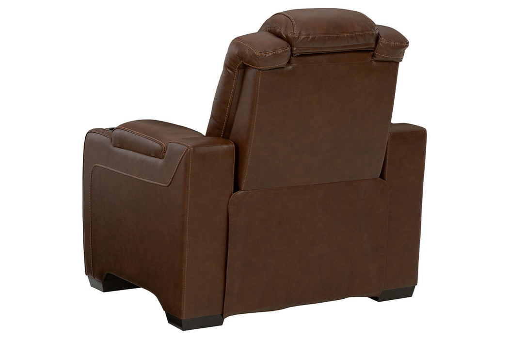 Backtrack Chocolate Power Recliner - U2800413 - Vega Furniture