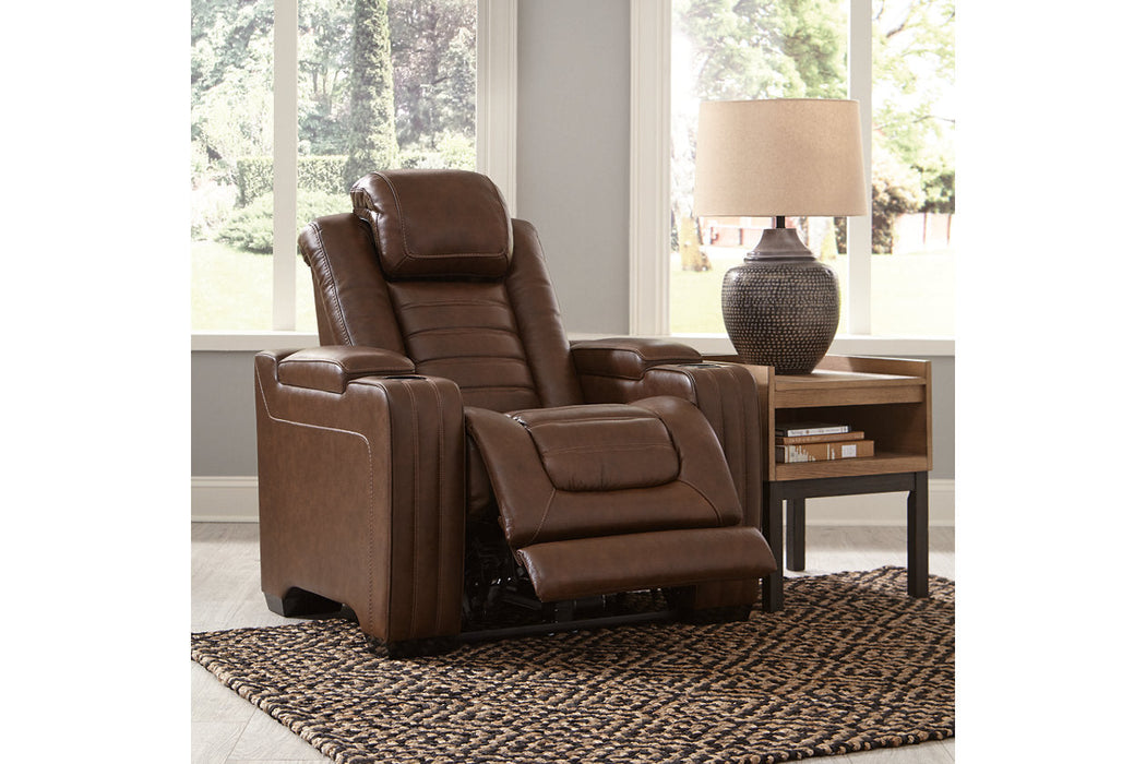 Backtrack Chocolate Power Recliner - U2800413 - Vega Furniture