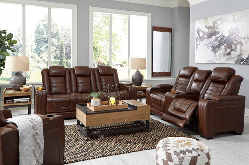 Backtrack Chocolate Power Reclining Living Room Set - SET | U2800415 | U2800418 | U2800413 - Vega Furniture