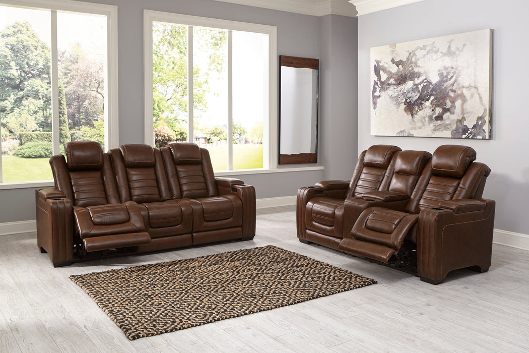 Backtrack Chocolate Power Reclining Living Room Set - SET | U2800415 | U2800418 | U2800413 - Vega Furniture