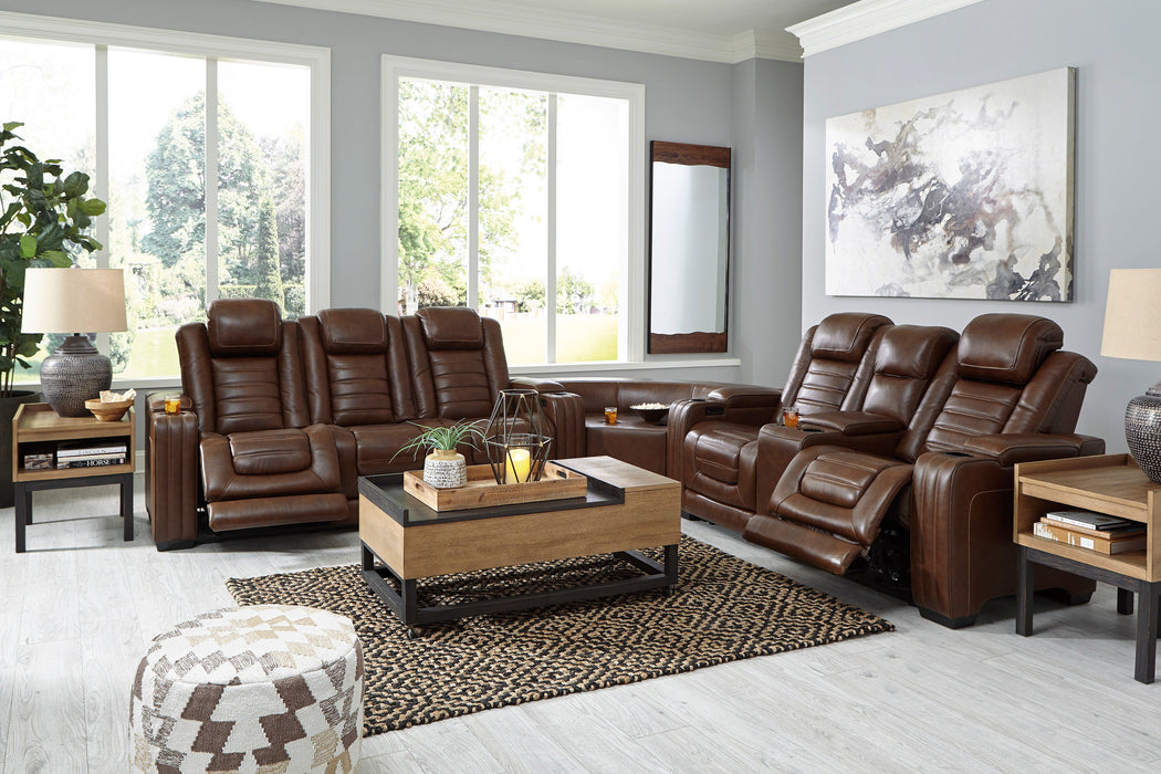 Backtrack Chocolate Power Reclining Living Room Set - SET | U2800415 | U2800418 | U2800413 - Vega Furniture