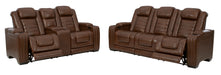 Backtrack Chocolate Power Reclining Living Room Set - SET | U2800415 | U2800418 | U2800413 - Vega Furniture