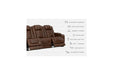 Backtrack Chocolate Power Reclining Sofa - U2800415 - Vega Furniture