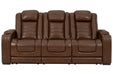 Backtrack Chocolate Power Reclining Sofa - U2800415 - Vega Furniture