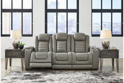 Backtrack Gray Power Reclining Sofa - U2800515 - Vega Furniture