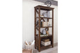 Baldridge Rustic Brown 75" Bookcase - H675-17 - Vega Furniture