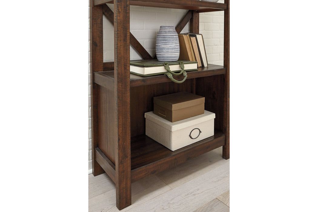 Baldridge Rustic Brown 75" Bookcase - H675-17 - Vega Furniture