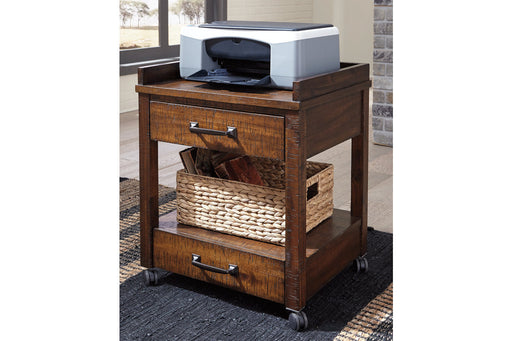Baldridge Rustic Brown Printer Stand - H675-11 - Vega Furniture