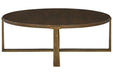 Balintmore Brown/Gold Finish Coffee Table - T967-8 - Vega Furniture