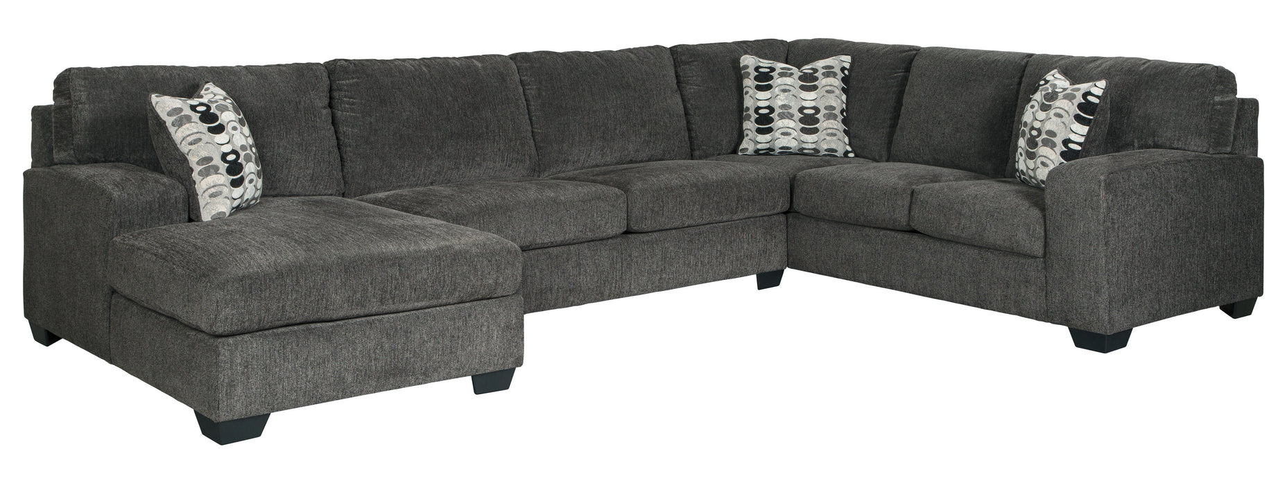 Ballinasloe Smoke LAF Sectional - SET | 8070316 | 8070334 | 8070367 - Vega Furniture