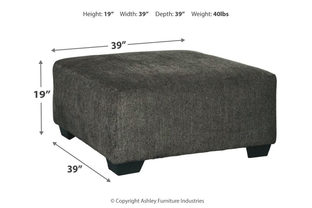 Ballinasloe Smoke Oversized Ottoman - 8070308 - Vega Furniture