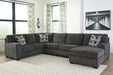 Ballinasloe Smoke RAF Sectional - SET | 8070317 | 8070334 | 8070366 | 8070308 - Vega Furniture