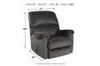 Ballinasloe Smoke Recliner - 8070325 - Vega Furniture