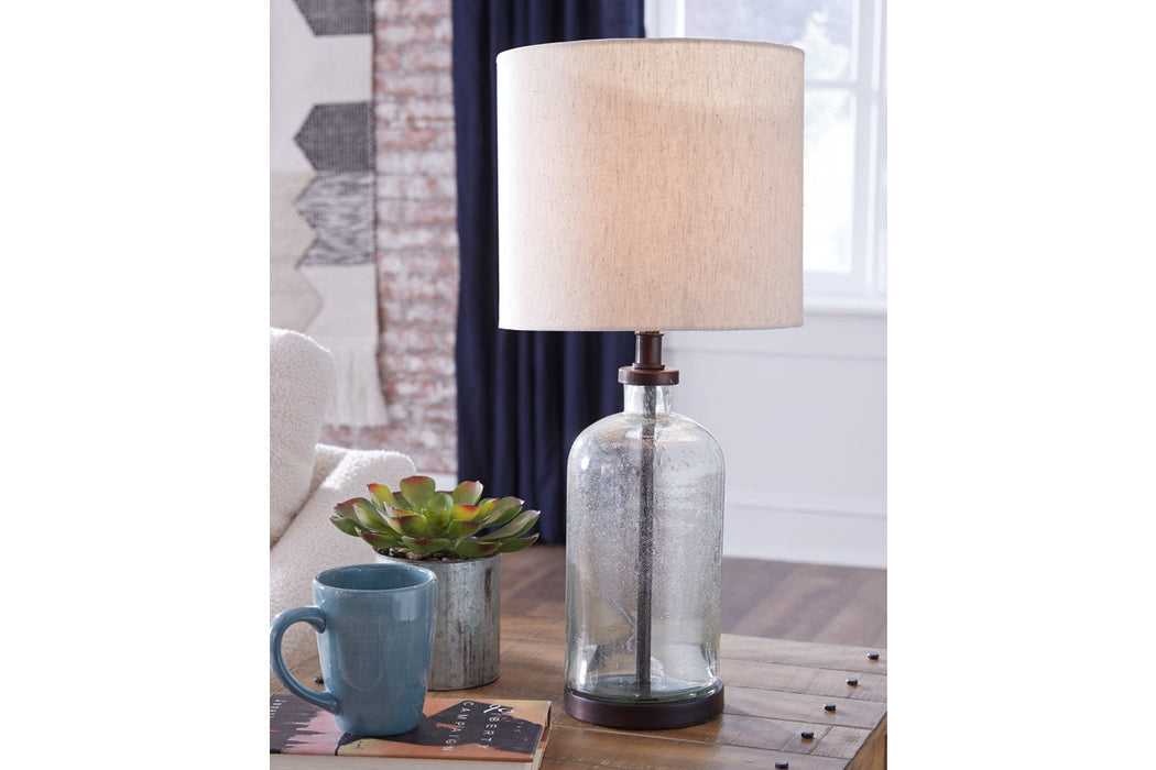 Bandile Clear/Bronze Finish Table Lamp - L430674 - Vega Furniture