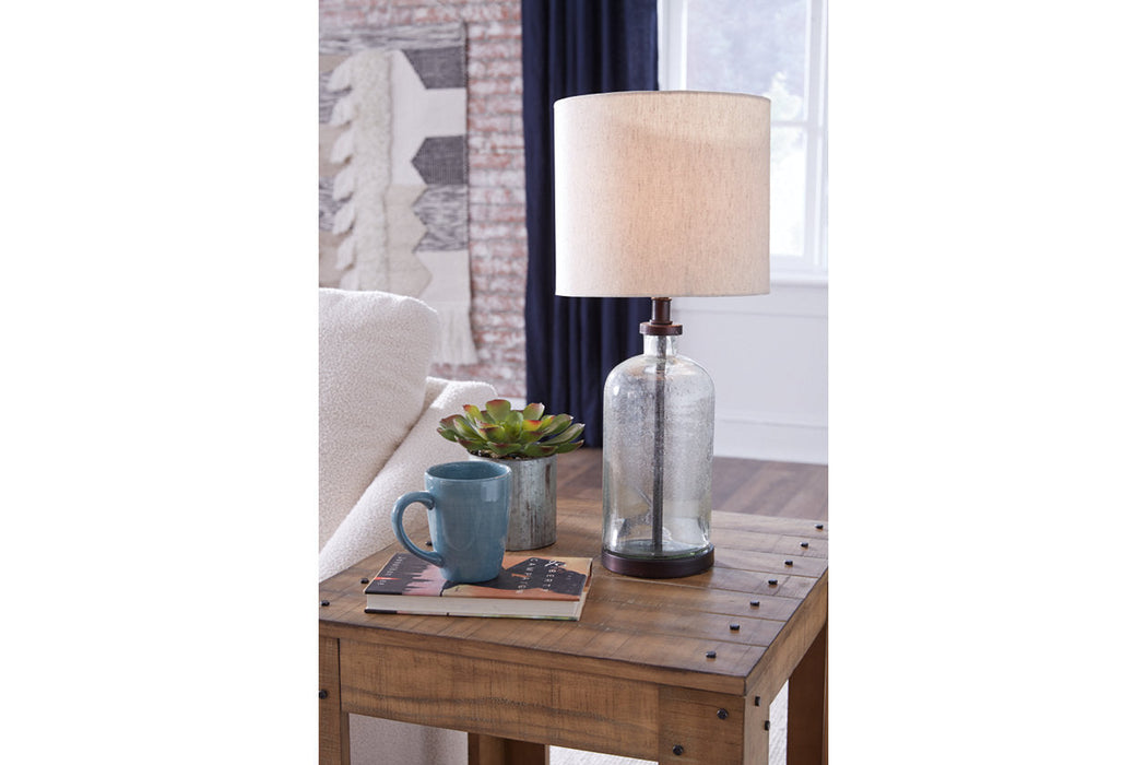 Bandile Clear/Bronze Finish Table Lamp - L430674 - Vega Furniture