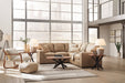 Bandon Toffee Leather 2-Piece LAF Sectional - SET | 3800648 | 3800656 - Vega Furniture