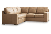 Bandon Toffee Leather 2-Piece RAF Sectional - SET | 3800649 | 3800655 - Vega Furniture
