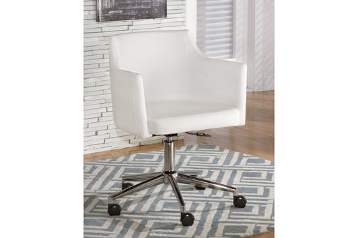 Baraga White Home Office Desk Chair - H410-01A - Vega Furniture